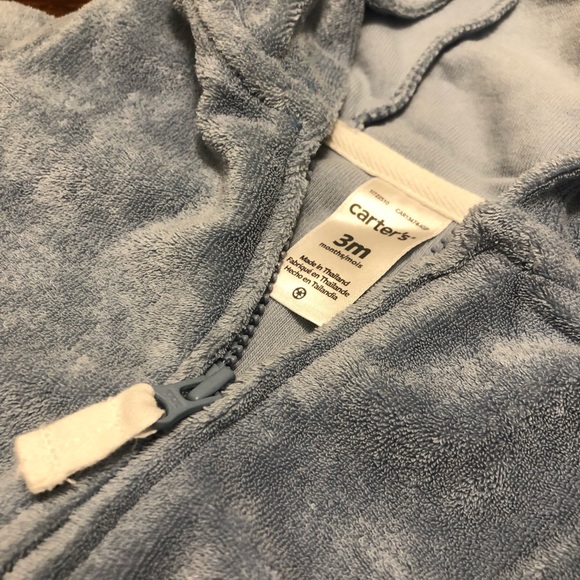 Carter's 2-Piece Bear Little Jacket and Pant Set in Blue - Picture 3 of 6